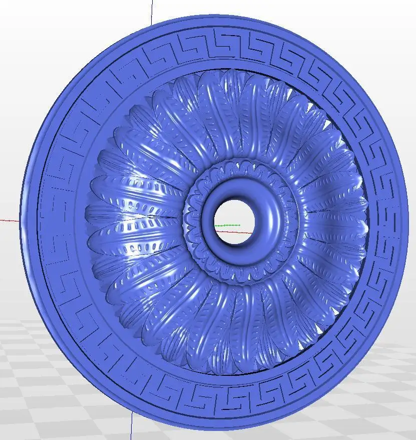 Для ЧПУ в формате STL 3d модель рельеф rosette_45|for cnc|3d model for cnc3d relief |