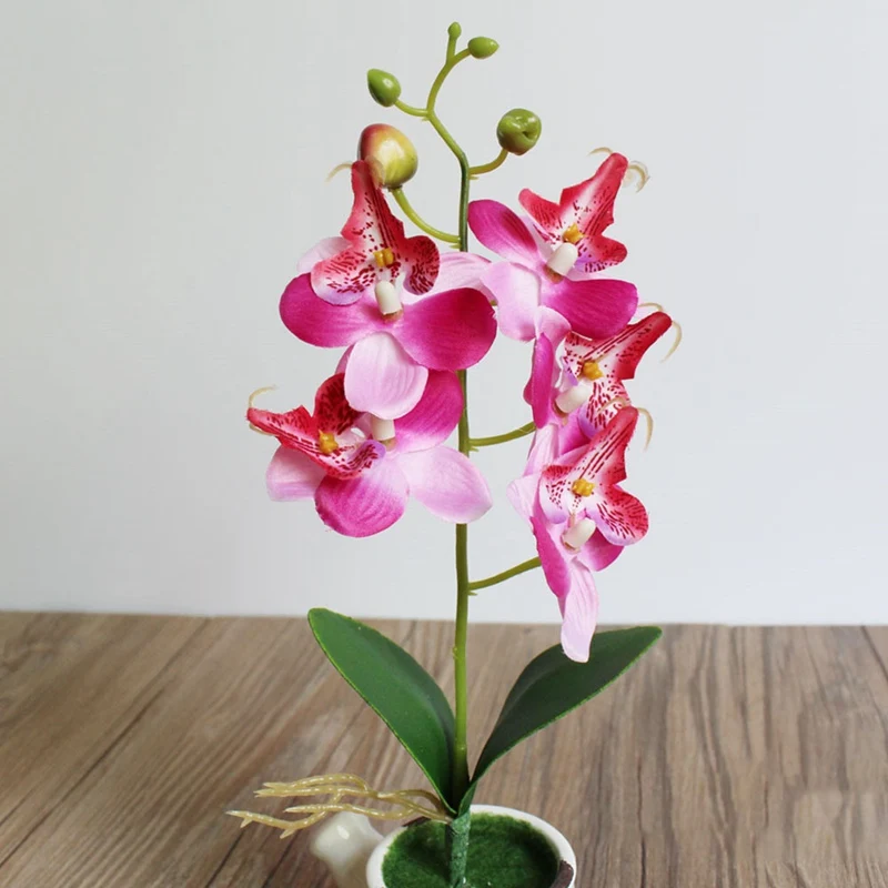 DIY Искусственные бабочки Орхидея шелковые искусственные цветы модный букет