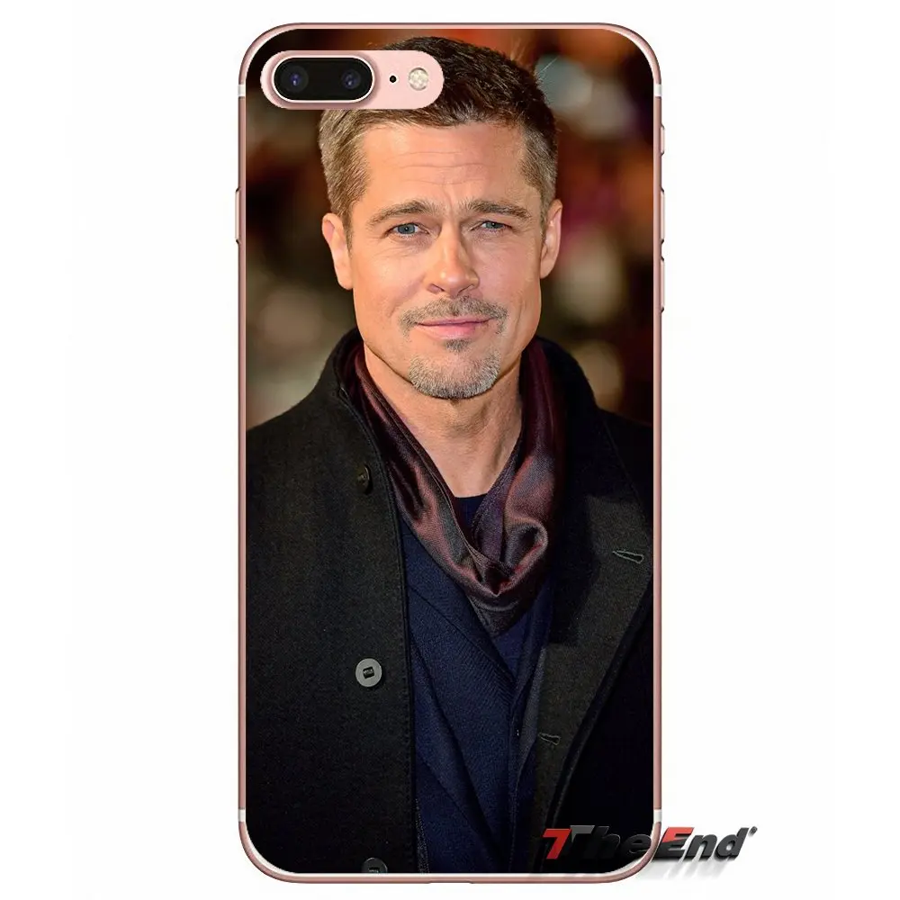 For Xiaomi Redmi 4 3 3S Pro Mi3 Mi4 Mi4i Mi4C Mi5 Mi5S Mi Max Note 2 Cover Coque Brad Pitt Transparent Soft Silicone Case | Мобильные