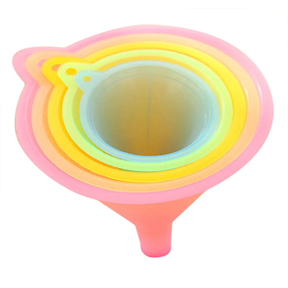 5 шт. цветная яркая пластиковая воронка Маленький Средний Большой разнообразный