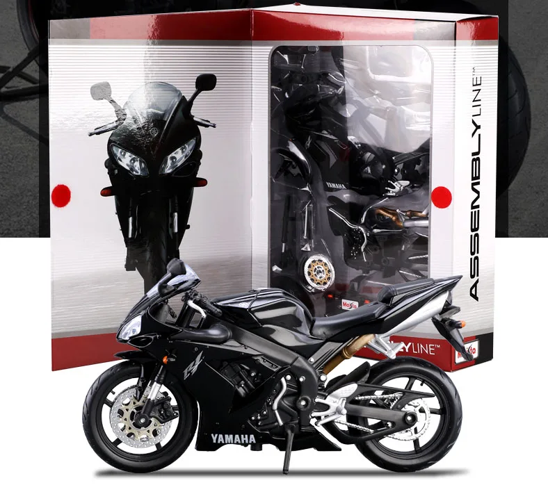 Maisto 1:12 YAMAHA YZF R1 Сборка DIY мотоцикл велосипед модель комплект мальчик игрушки