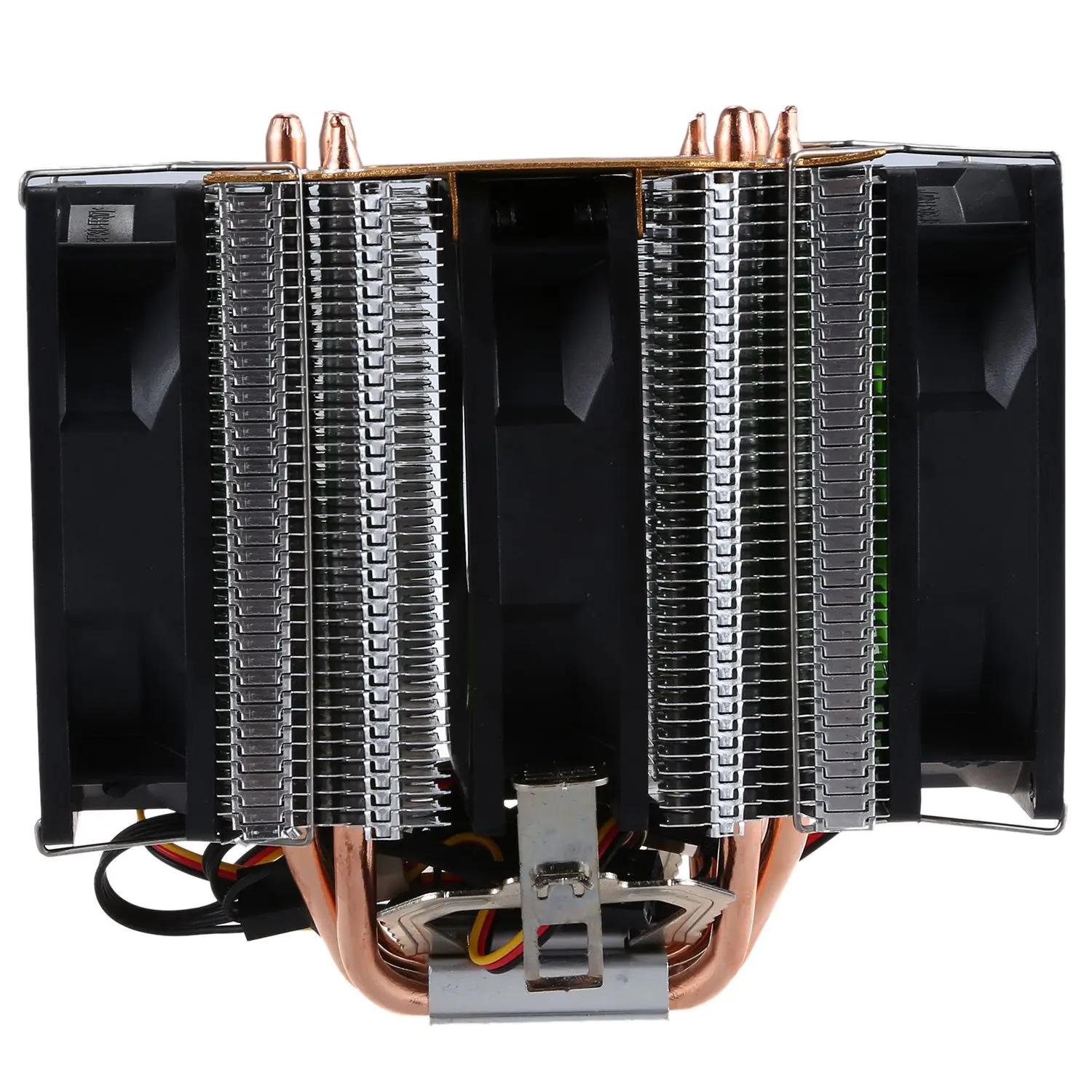 4 тепловые трубки из чистой меди для 1366 1155 775 Intel/AMD Многоплатформенный радиатор cpu 3 провода без светильник три вентилятора