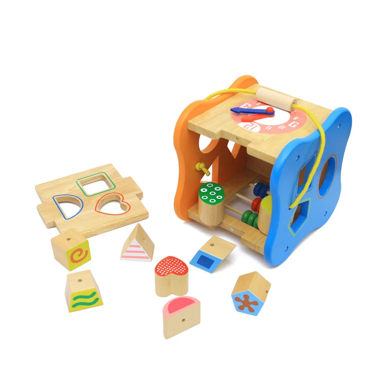 Chanycore Детские Обучающие деревянные игрушки геометрические формы Блоки коробка
