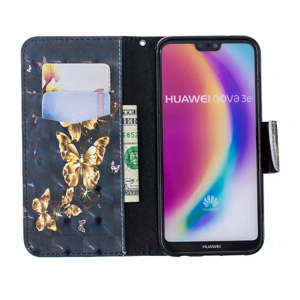 3D флип-чехол для телефона s для huawei P20 Lite P30 Pro Чехол для huawei P30 P20 mate 20 30 Pro P10 Lite чехол кожаный кошелек