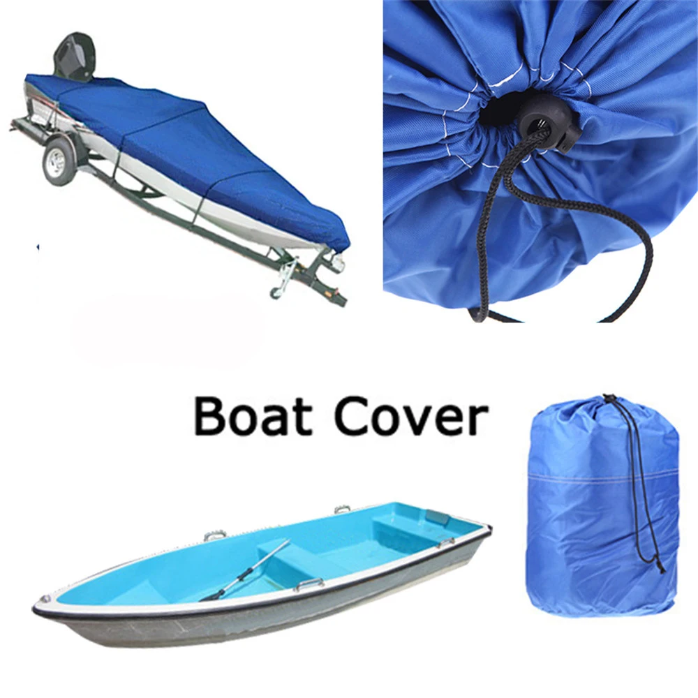 

HIGH QUALITY Heavy Duty 210D Speedboat Fishing Boat Cover Accessories V-Hull 17-19 ft Sunproof Waterproof UV Protected cloth