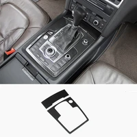 car console gearshift water cup holder decoration cover gear multimedia panel sticker trim for audi q7 interior auto accessories