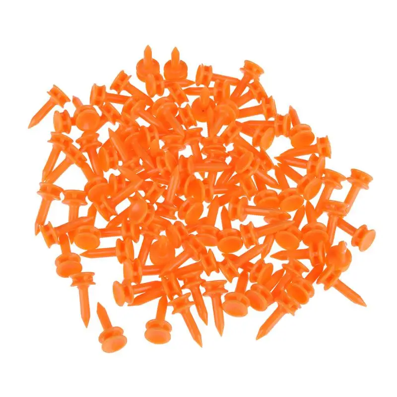 

100pcs Mini Golf Tees Plastic 25mm Length Golf Nail Limit Pin Outdoor Golf Training Aids for Golfer Essential Accessory 2019