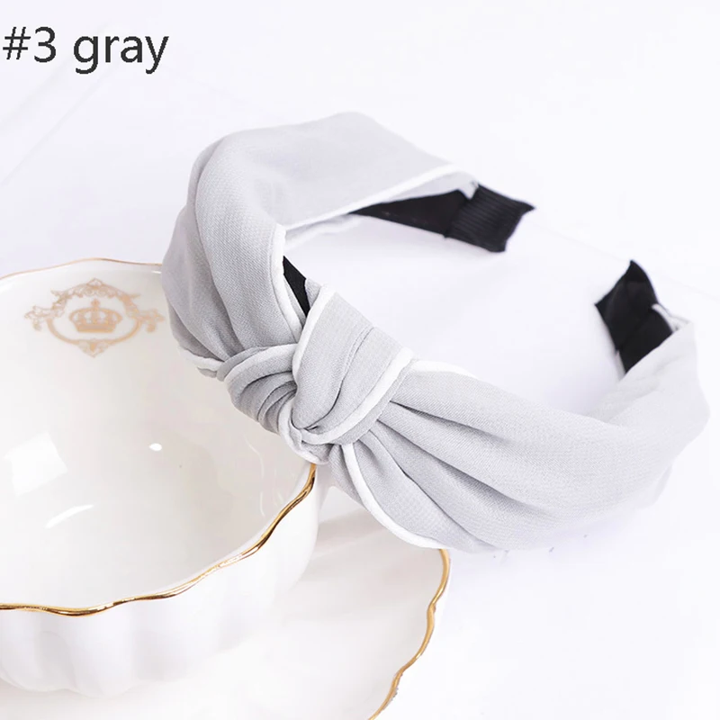 Обруч для волос с широкими краями в стиле ретро модные аксессуары белой боковой