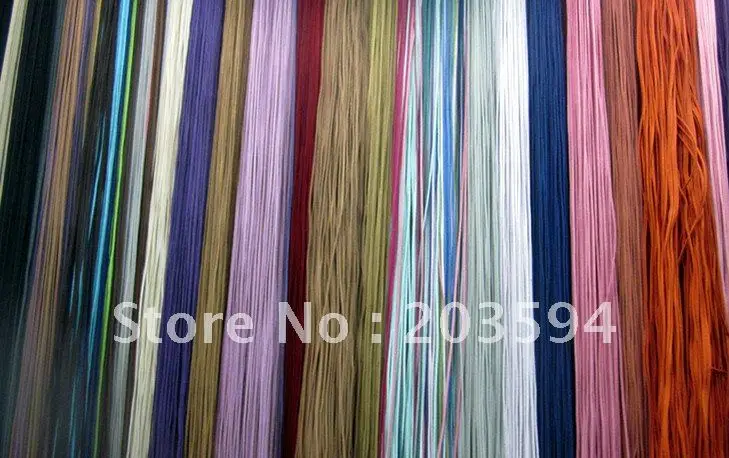 

Wholesale (1000CM / 39.37"/pcs) Mixed Flat Faux Suede Leather Cord 2.5mm x 1.5mm DIY Multi Rope for Jewelry