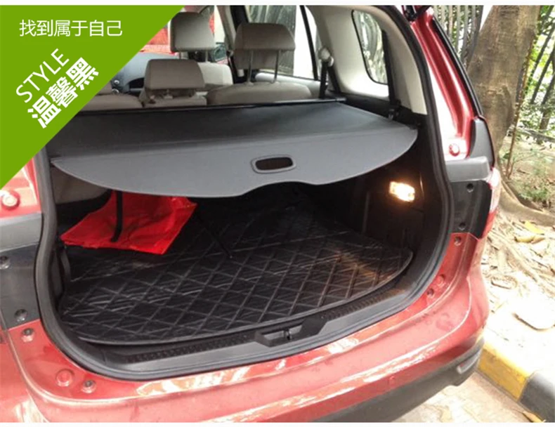 High Quality Rear Trunk Security Screen Privacy Shield Cargo Cover For Mazda 5 M5 2007-(Black Beige
