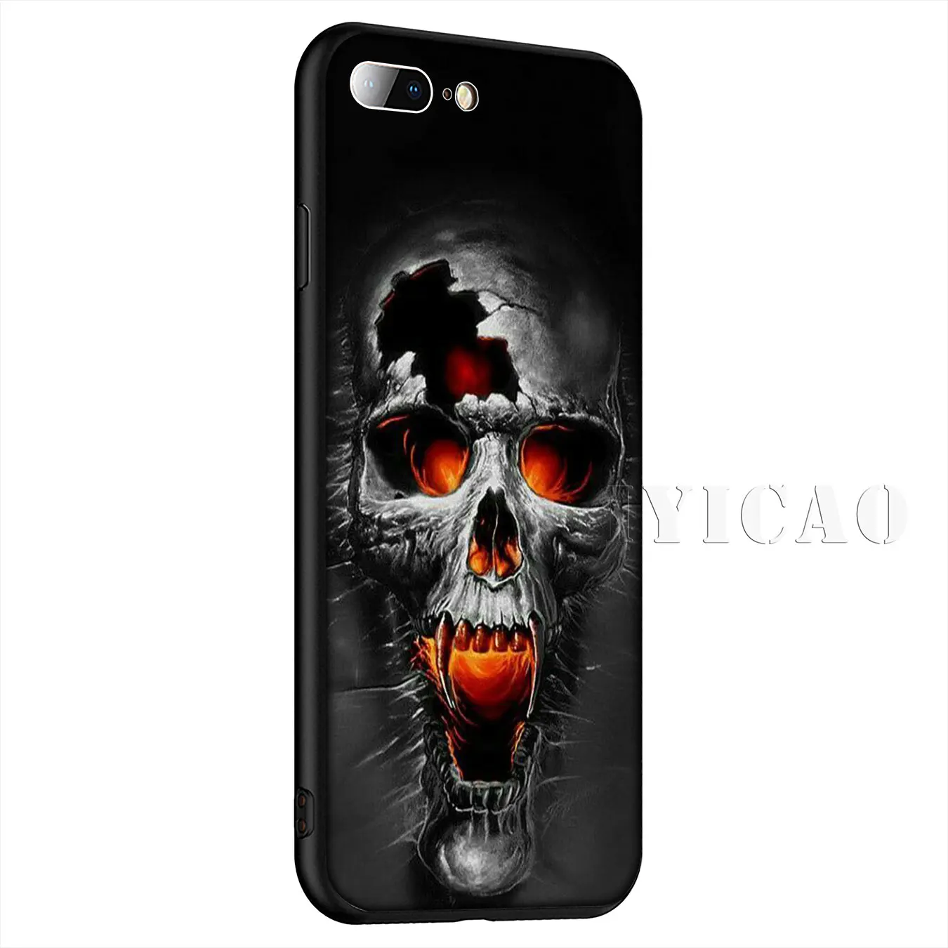 IYICAO мало смерть с косой Скелет Мягкий силиконовый чехол для iPhone XR X XS Max 8 7 6 S Plus 5 5S SE