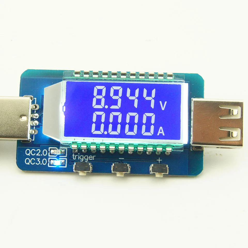 Фото QC2.0 QC3.0 USB lcd электронная афера детектор Измерители напряжения QC2.0 QC3.0 USB lcd электронная афера детектор Измерители напряжения