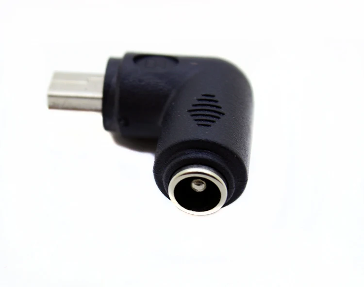 10 шт./лот 90 градусов правый угол мини USB Тип B папа к DC 5 5/2 1 мм кабель питания