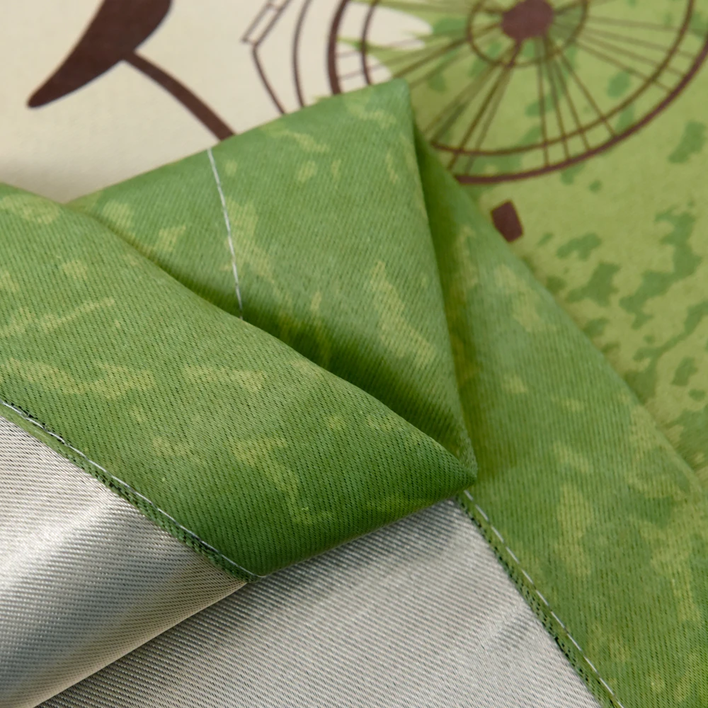 Короткие шторы с принтом птичьей клетки для спальни балкона драпировки кольцом