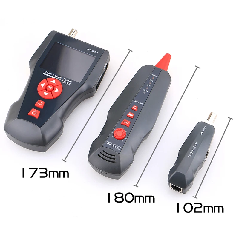 Оригинальный Многофункциональный сетевой кабель Noyafa тестер длины ЖК Кабеля