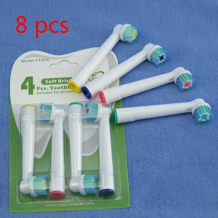 

8pcs Electric Kids Children ToothBrush Heads For Oral B EB-10A Pro-Health Stages Interclean White Clean 3D Excel Professional