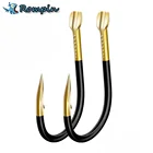 Rompin 10 шт.лот, размер 1-15 #, рыболовный крючок с бородкой, цветной вольфрамовый сплав, рыболовные снасти, товары для ловли карпа, рыба