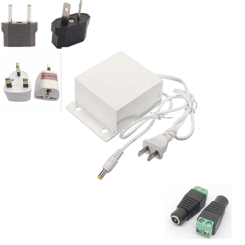 

NEW CCTV Camera Power Adapter DC 12V 2A Supply Adapter Waterproof Outdoor white