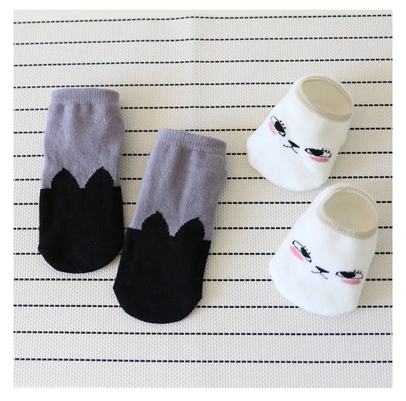 Toddler Girls Boys Soft Non-slip Sock Fur Bunny Cat Boot Cuffs Baby Socks long sock+floor socks 2pcs sets | Детская одежда и обувь