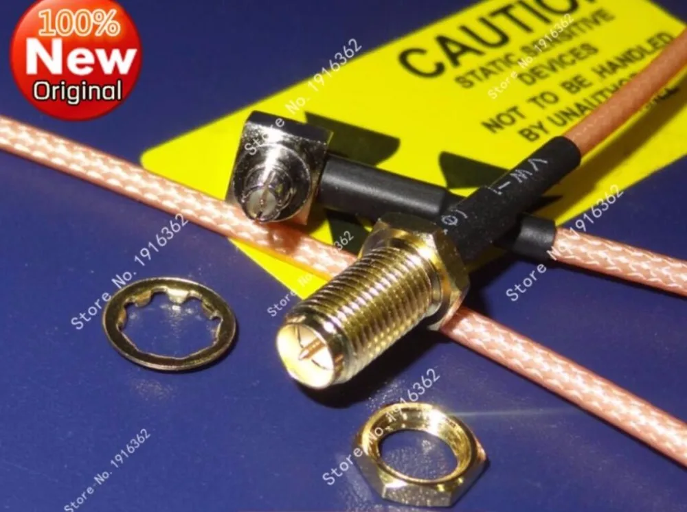 

10PCS CRC9 Male Right Angle To SMA Female Jack RF Cable extension adapter Connector 15CM RG316