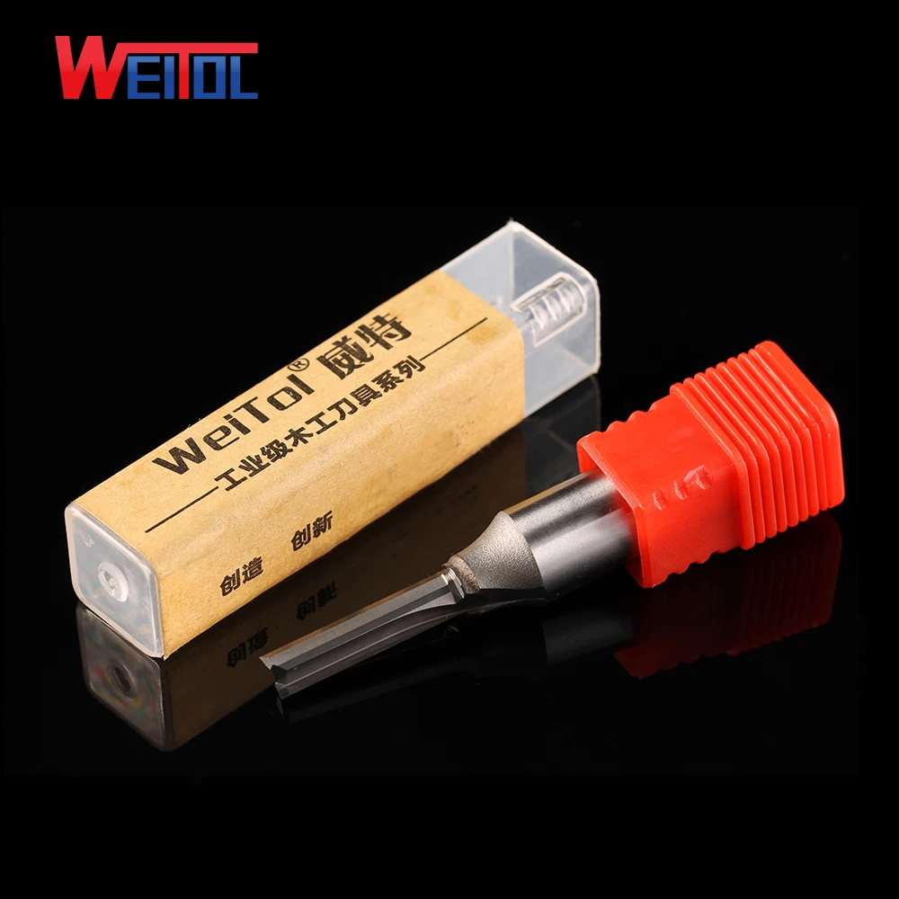 Weitol 1 шт. Вольфрамовая сталь 1/2 дюймов TCT фреза с прямым хвостовиком резьба по дереву Инструменты ЧПУ гравировка бит Концевая фреза