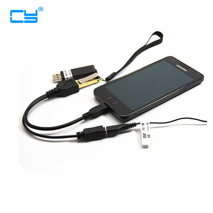 

Кабель-переходник Micro USB (штекер)/Micro USB (гнездо), OTG
