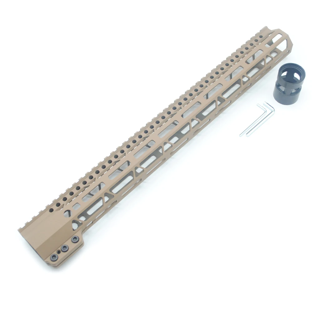 

Диагональ 17 ''M-lok, Зажимная направляющая для крепления Пикатинни TriRock, подходит для системы крепления. 223/5.56 _ песочного цвета с принтом
