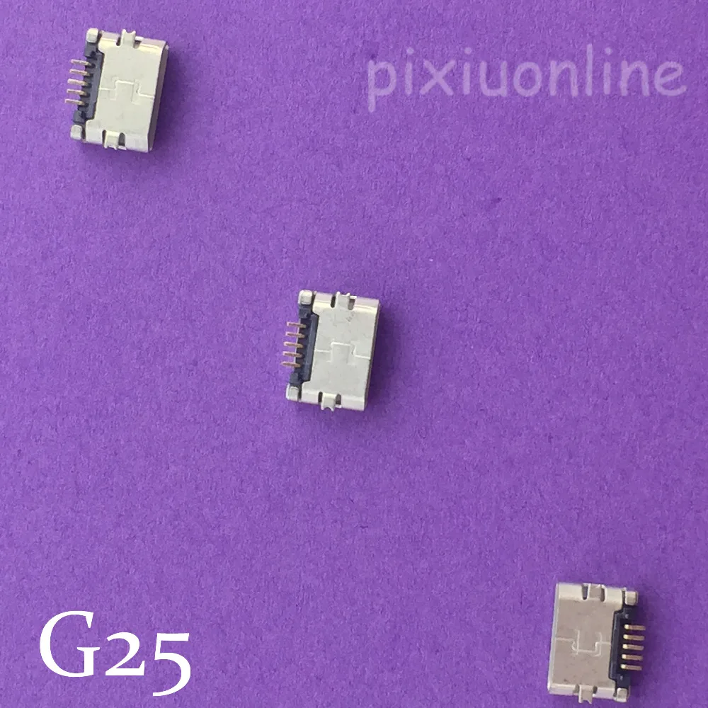 10 шт. G25Y Micro USB 5pin гнездовой разъем простой тип рта для зарядки мобильного телефона