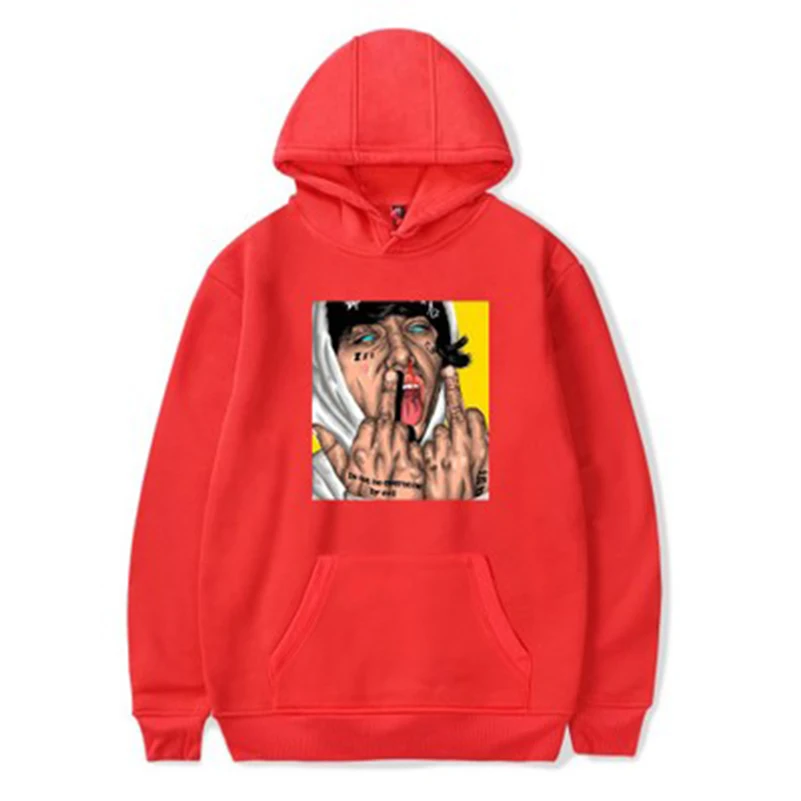 Lil Ксана Xanarchy толстовки Для женщин мужчин хип-хоп Толстовка Кофты Свободные за
