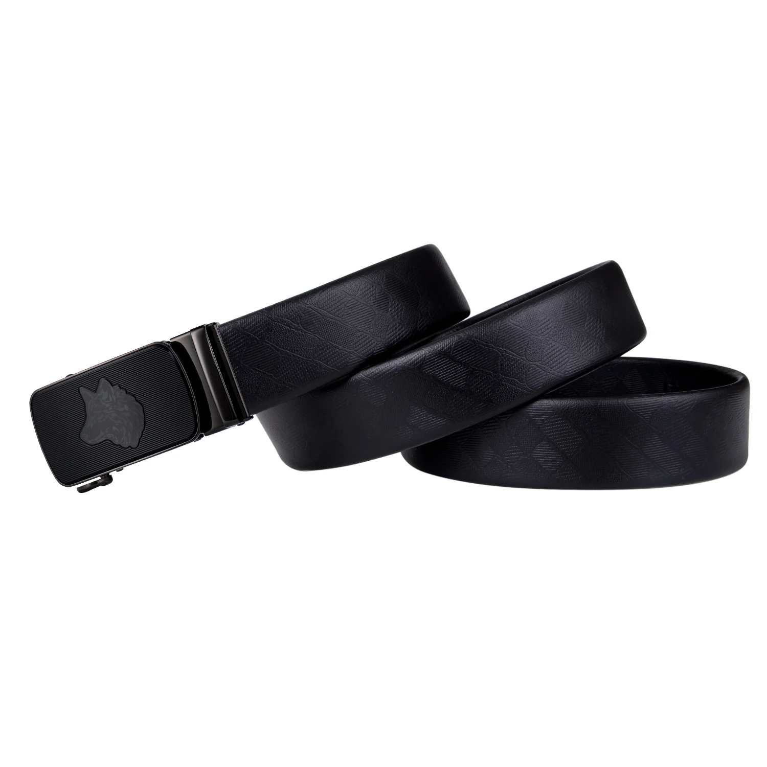 Бренд Hi-Tie, мужской ремень, ковбойские ремни, волк, животное, дизайнерский, черный, роскошный, мужской ремень, автоматический, натуральная кожа, пояс, ремень