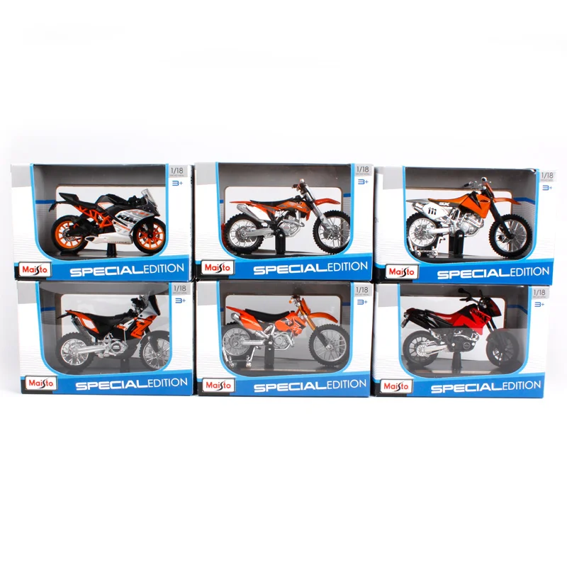Модель мотоцикла MAISTO 1:18 KTM RC 390 литая игрушка новая в коробке бесплатная доставка
