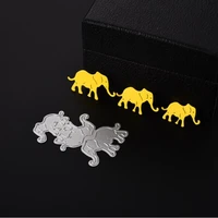 scd134 playing elephent metal cutting dies for scrapbooking stencils diy cards album decoration embossing folder die cutter tool