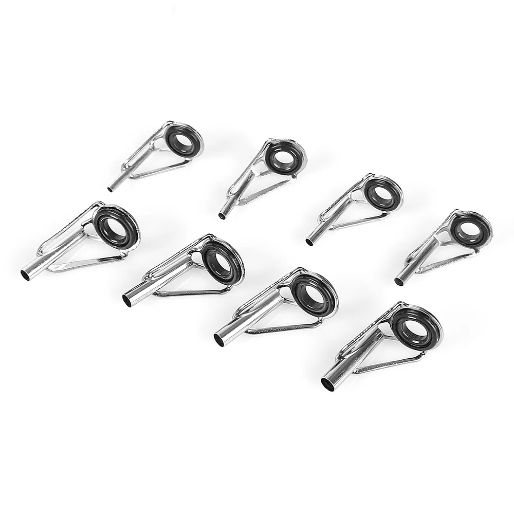 LEO 80pcs Fishing Rod Guide Tip Repair Accessory Stainless Steel Frame Eye Ring with Box | Спорт и развлечения