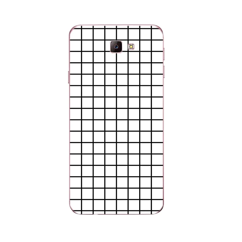 Custom Cases For Samsung Galaxy J5 Prime / J7 for J2 Shell J3 2016 2017 J3109 Soft TPU Geometry Striped Printing |