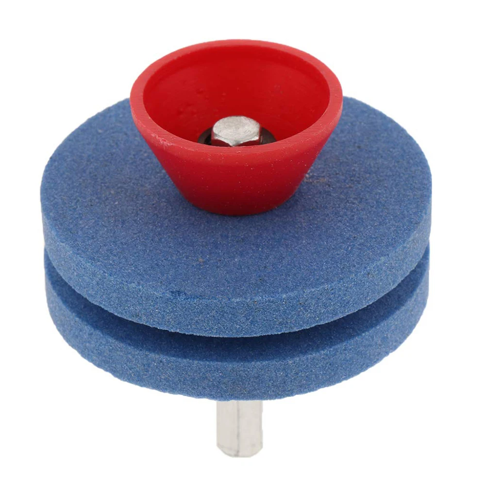 

50MM Faster Blade Sharpener Lawn Mower Universal Grinding Rotary Drill Cuts Lawnmower Blade Sharpener