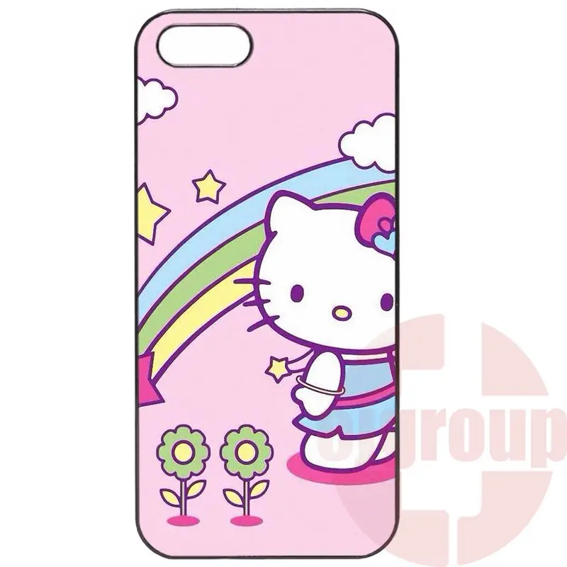 Прочный Жесткий Прекрасный Hello Kitty Для Apple iPhone 4 4S 5 5C SE 6 S 7 Плюс 4.7 5.5 iPod Touch |
