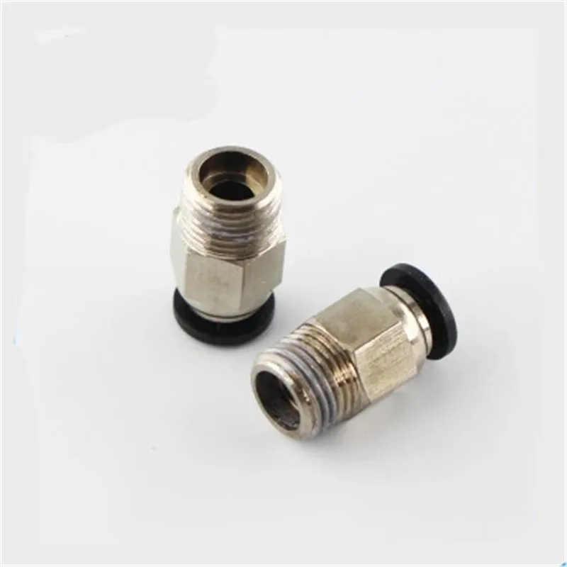 Пневматические соединители 10 шт./лот для V6 V5 J head Bowden 1 75 мм ПТФЭ трубка запчасти 3D