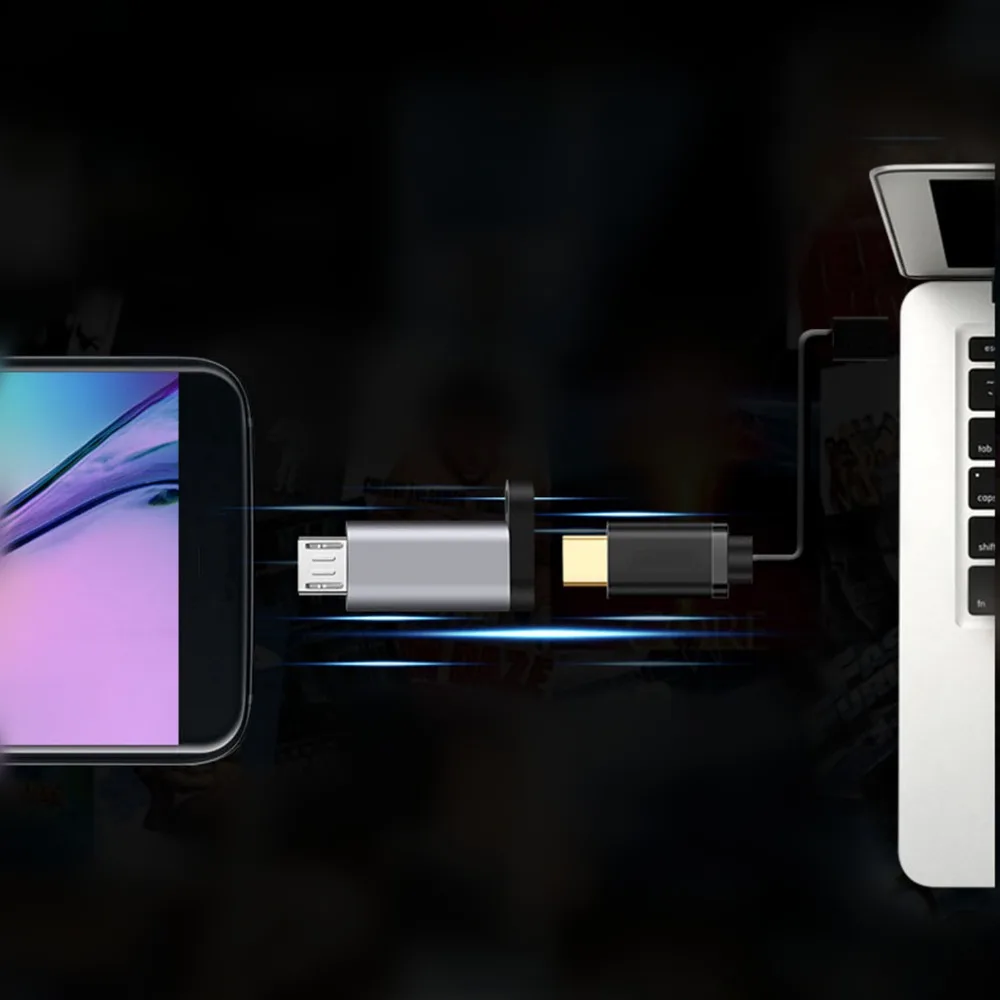 Thbelieve Type C Micro USB адаптер Поддержка Прямая поставка USBC к адаптеру синхронизации