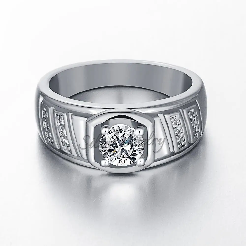 R127-B-8 High Quality Nickle Free Antiallergic New Fashion Jewelry 18K Plated zircon Ring | Украшения и аксессуары