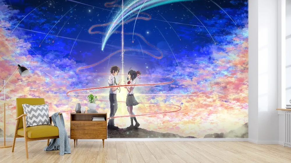 

[Self-Adhesive] 3D Your Name 411 Japan Anime Wall Paper mural Wall Print Decal Wall Murals