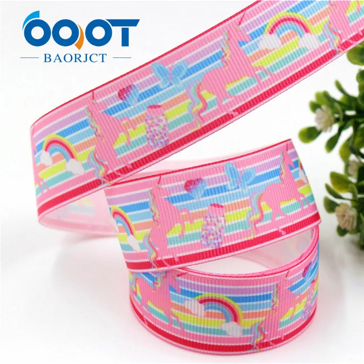 OOOT BAORJCT 1712133 25 мм 10 ярдов мультфильм конь ленты тепловой передачи печатных grosgrain Свадебные аксессуары DIY материал - Цвет: 2