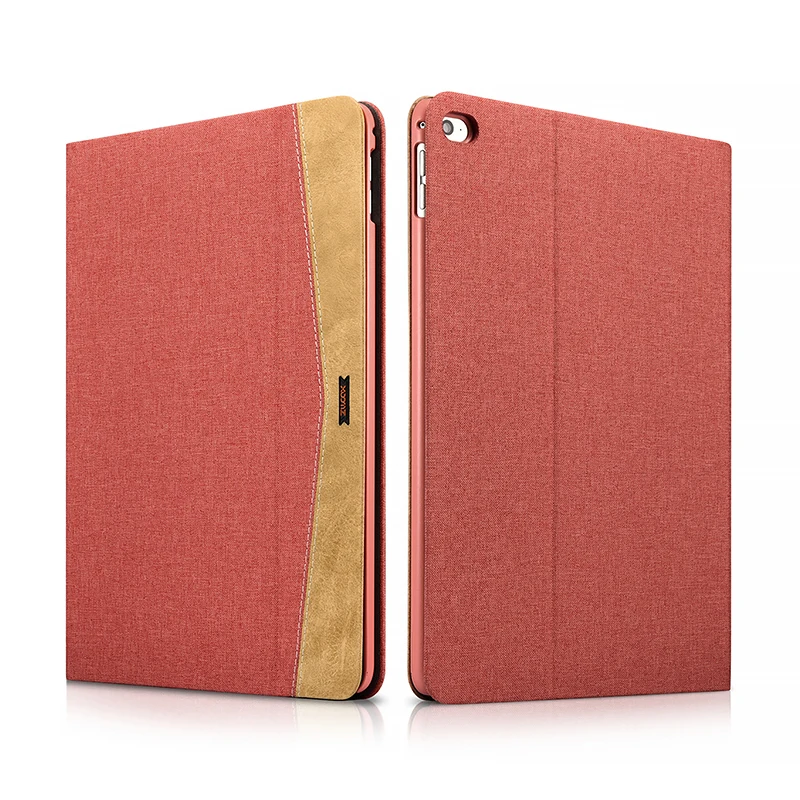 (Красный) бренд XOOMZ для iPad Air 2 Чехол простая ткань + PC Folio Case Erudition Складная