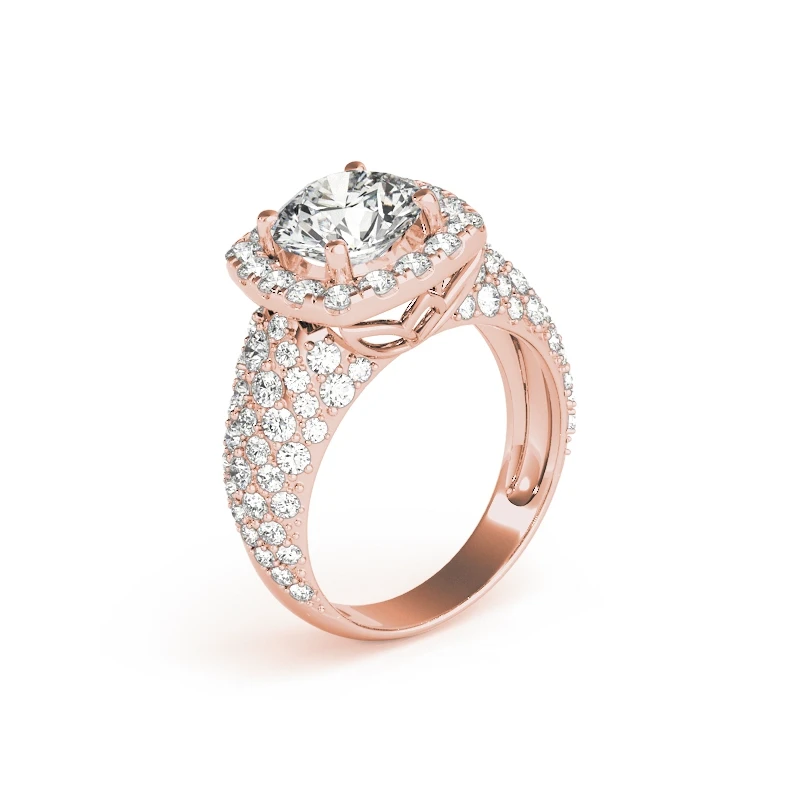 QYI серебро 925 ювелирные изделия женские кольца Роскошные 1 ct Круглый вырез Сияющий