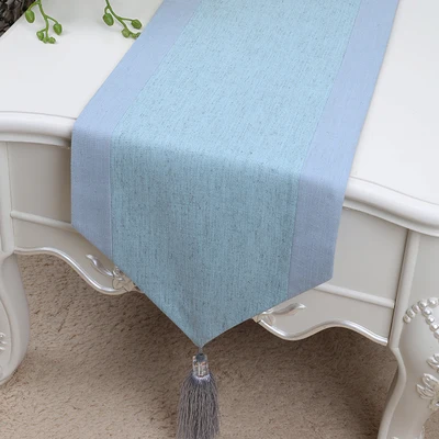 Длинное украшение простая скатерть из хлопка и льна для рождественской свадьбы