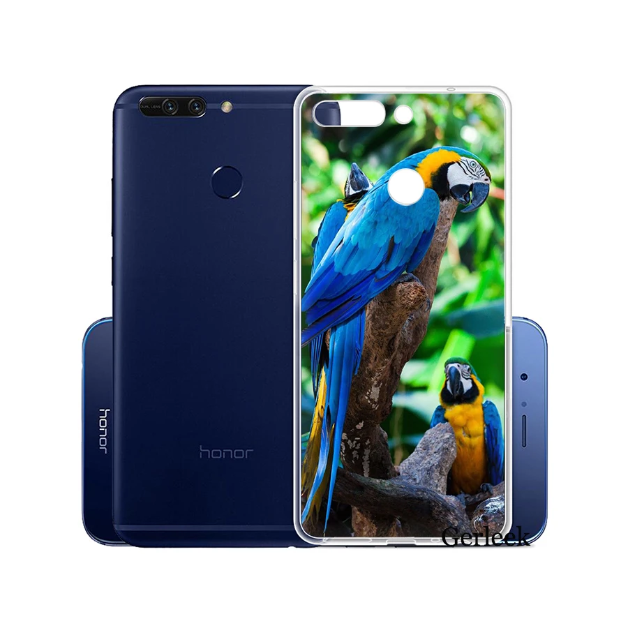 Чехол для телефона с изображением животных птиц и попугаев Huawei Honor 6A 7A 7C 7X 8X 8 9 10 Lite