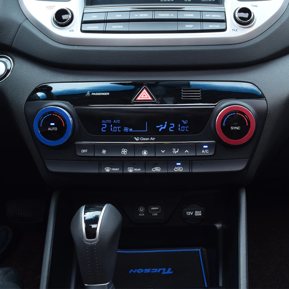 Для Hyundai Tucson 2015 2016 автомобильный Кондиционер регулятор тепла ручка декоративное