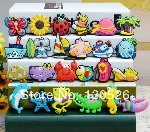 

10 PCS/LOT Soft Silicone Cartoon Refrigerator Stickers,Fridge Magnet,Home decoration,Creative home supplies,Ocean series set