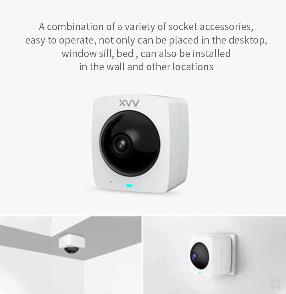 XIAO mi jia XiaoVV Smart Panora mi c ip-камера HD 1080P 360 ° Panora mi c AI функция обнаружения гуманоида ночная версия приложение для работы с mi home