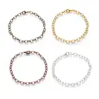 200 шт., железная цепочка с застежкой-карабином для изготовления браслетов