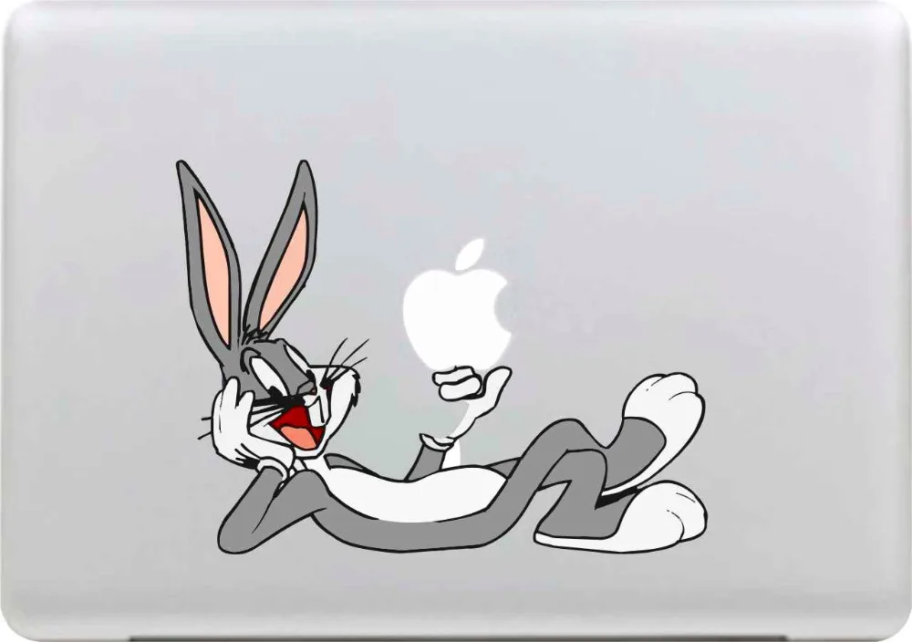 GOOYIYO-наклейка для ноутбука, виниловая частичная наклейка, жуки, Банни, розовый Патан, мультяшная живопись, кожа для Macbook Air retina Pro, ноутбук